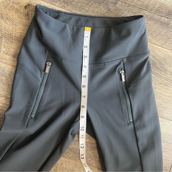 ATHLETA Stellar Tight Anthracite Grey Work Travel Size XXS Zipper Pockets Pants - Picture 12 of 12